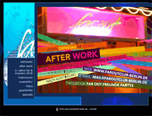 Tablet Screenshot of faroutclub-berlin.de